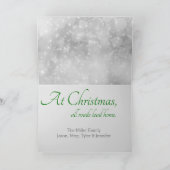 Drei Weihnachtsbaume Karte (Innenseite)