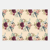 Drei Weihnachtsfeierlichkeiten Geschenkpapier Set (Vorderseite 2)