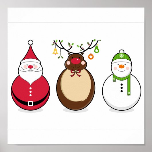 Drei Weihnachtsfreunde Poster (Vorne)