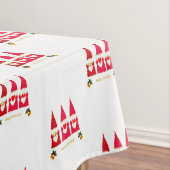 Drei Weihnachtsgnomen auf Weiß Tischdecke (Beispiel)