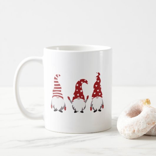 Drei Weihnachtsgnomes Kaffeetasse (Mit Donut)