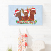 Drei Weihnachtshändler Banner (Insitu)