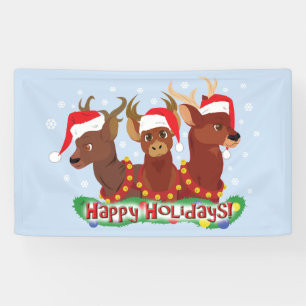 Drei Weihnachtshändler Banner