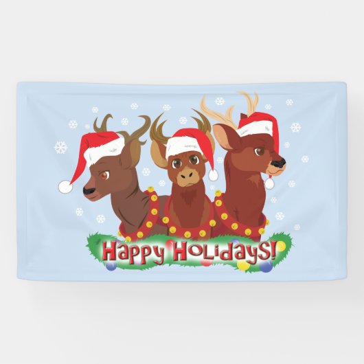 Drei Weihnachtshändler Banner (Horizontal)