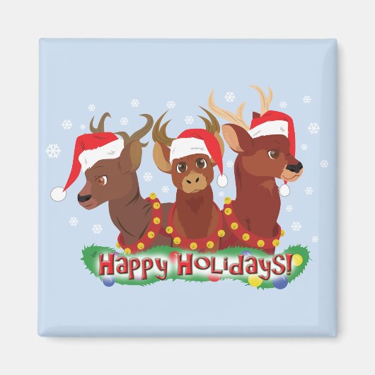 Drei Weihnachtshändler Magnet (Vorne)