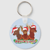 Drei Weihnachtshändler Schlüsselanhänger (Vorderseite)