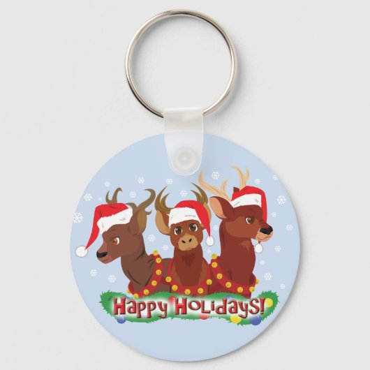 Drei Weihnachtshändler Schlüsselanhänger (Vorderseite)