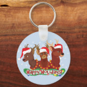 Drei Weihnachtshändler Schlüsselanhänger (Vorderseite)
