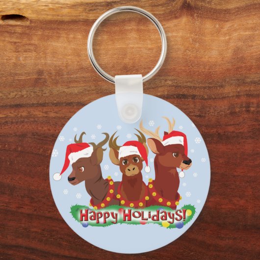 Drei Weihnachtshändler Schlüsselanhänger (Vorderseite)