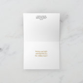 Drei Weihnachtskerzen Flammenkarten Feiertagskarte (Innenseite)