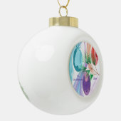 Drei Weihnachtskugeln, individuelle Ornamente (Links)