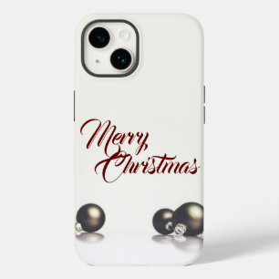 Drei Weihnachtskugeln vor hellem Hintergrund Case-Mate iPhone 14 Hülle
