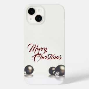Drei Weihnachtskugeln vor hellem Hintergrund Case-Mate iPhone 14 Hülle