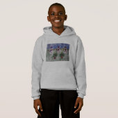 Drei Weihnachtsschneemänner Hoodie (Vorne ganz)