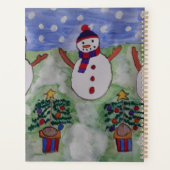 Drei Weihnachtsschneemänner Planer (Rückseite)