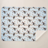 Drei Weihnachtswettläufer Sherpadecke (Vorderseite (Horizontal))