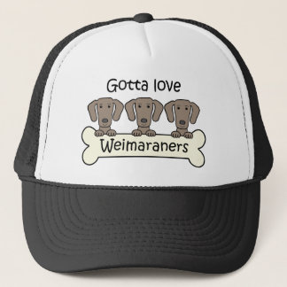 Drei Weimaraners Truckerkappe