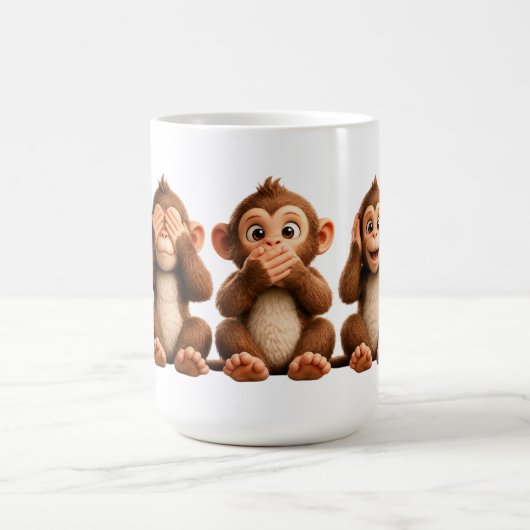 Drei Weise Affen Kaffeetasse (Mittel)
