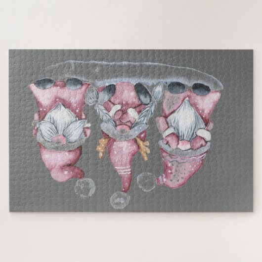 Drei weise Forest Gnomes Puzzle (Horizontal)