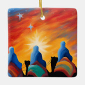 Drei Weise Männer Abstract Keramikornament (Vorderseite)