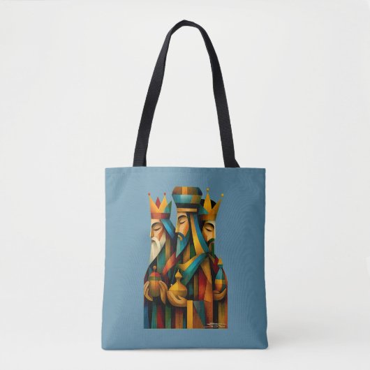 Drei Weise Männer Abstrakte Geburtskunst Tasche (Vorderseite)