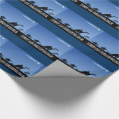 Drei weise Männer auf Dinosauriern Geschenkpapier (Ecke)