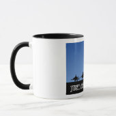 Drei weise Männer auf Dinosauriern Tasse (Links)