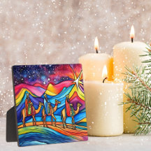 Drei Weise Männer Farbige Weihnachtsfeiertage