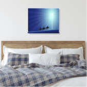 DREI WEISE MÄNNER GEHEN ZUM STERN VON BETHLEHEM LEINWANDDRUCK (Insitu (Schlafzimmer))
