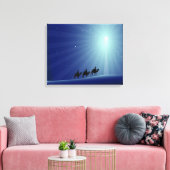 DREI WEISE MÄNNER GEHEN ZUM STERN VON BETHLEHEM LEINWANDDRUCK (Insitu (Wohnzimmer))