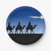Drei weise Männer - Geschenk der Weisen Pappteller (Vorderseite)