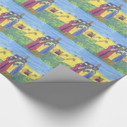 Drei weise Männer Geschenkpapier (Ecke)