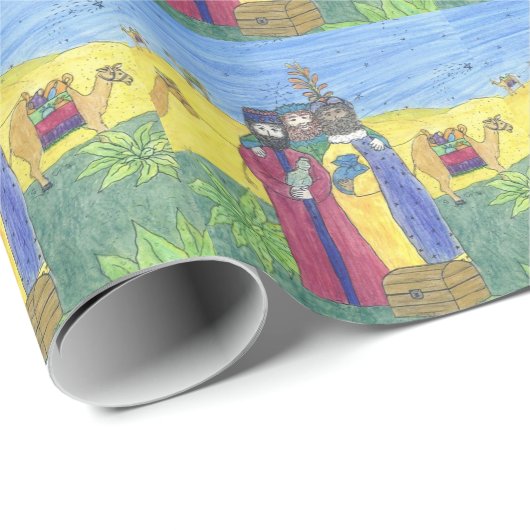 Drei weise Männer Geschenkpapier (Rolleneckpunkt)