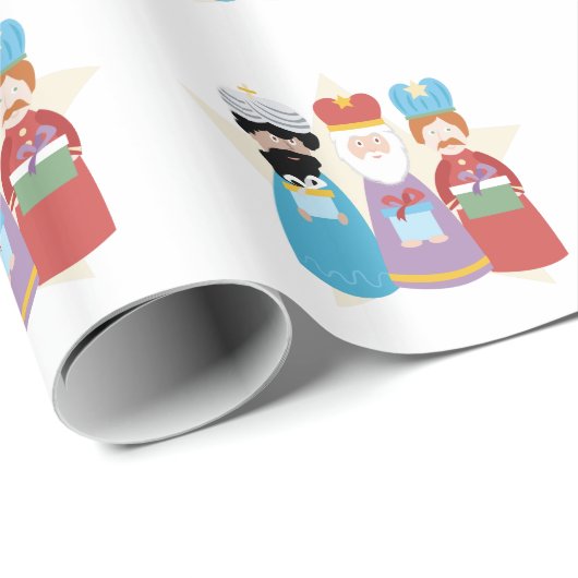 Drei weise Männer Geschenkpapier (Rolleneckpunkt)