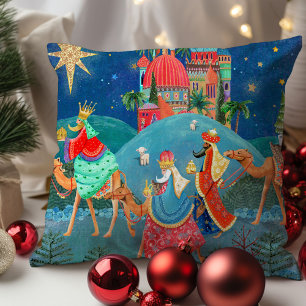 Drei Weise Männer Los Reyes Magos Feiertag Weihnac Kissen