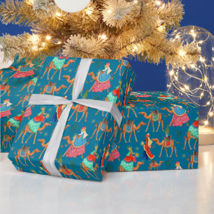 Drei Weise Männer Los Reyes magos Weihnachtsfeiert Geschenkpapier
