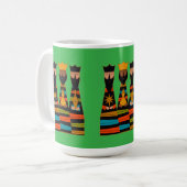Drei Weise Männer Moderne Mitte des Jahrhunderts Kaffeetasse (Vorderseite Links)