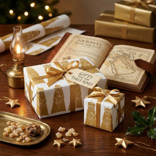Drei Weise Männer Moderne Weihnachtsgeschichte Kön Geschenkpapier