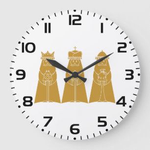 Drei Weise Männer Moderne Weihnachtskönige Große Wanduhr