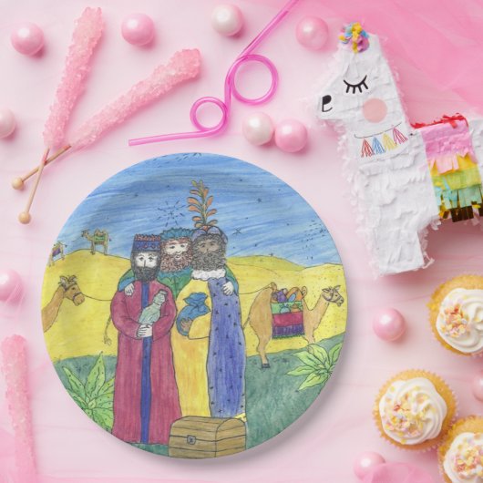 Drei weise Männer Pappteller (Party)