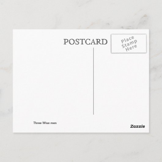 Drei weise Männer Postkarte (Rückseite)