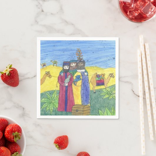 Drei weise Männer Serviette (Beispiel)