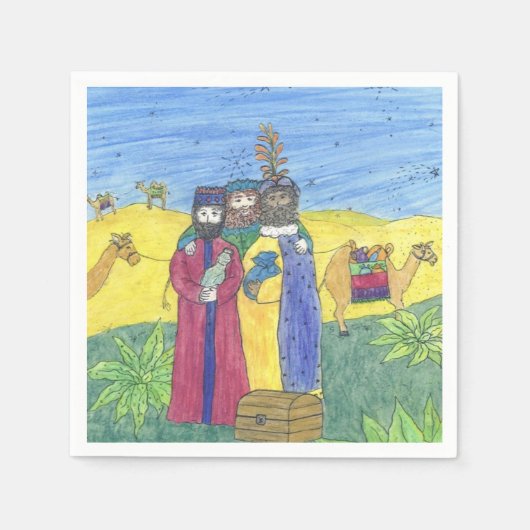 Drei weise Männer Serviette (Vorderseite)