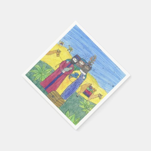 Drei weise Männer Serviette (Ecke)