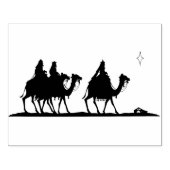 Drei weise Männer Silhouette Kunstmuster Briefmark Gummistempel (Prägung)