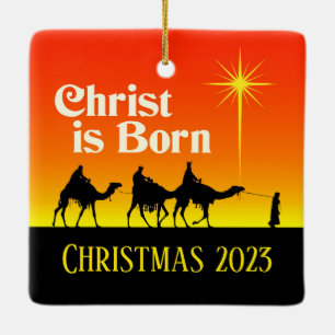 Drei Weise Männer Stern von Bethlehem Weihnachten Keramikornament