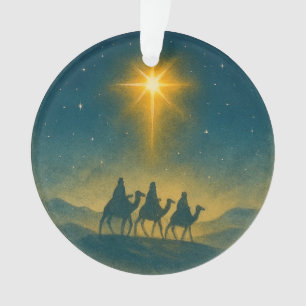 Drei Weise Männer unter dem Stern von Bethlehem Ornament