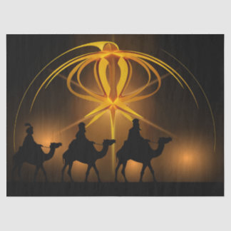 Drei Weise Männer unter dem Weihnachtsstern Seidenpapier