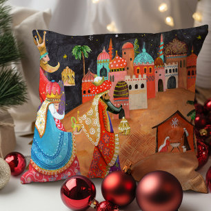 Drei Weise Männer Weihnachtsurlaub  Kissen