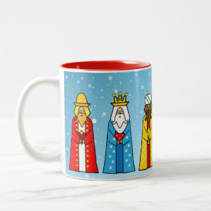 Drei-Weise-Männer-Zweifarben-Kaffeetasse Zweifarbige Tasse